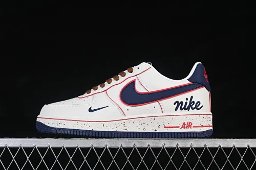 All Categories Nk Air Force 1 Air Force Series Nk Air Force 1 Low Air Force Low Nike Air Force 1'07 Low Milk White Blue Red Spot Air Force One Low Casual Sneakers NH0601-545